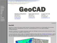 Tablet Screenshot of geocad.dk